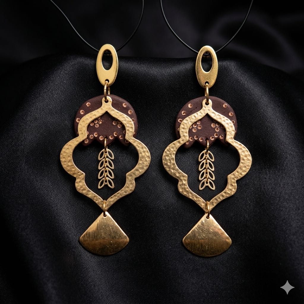 Clay with brass